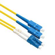 Beyondtech 3m (9ft) LC-SC 9/125 OS1 Duplex Singlemode PVC Fiber Optic Cable