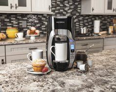Hamilton Beach 49996 FlexBrew Programmable Single-Serve Coffeemaker, Black N12