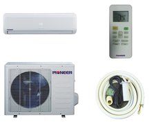 Pioneer Ductless Wall Mount Mini Split INVERTER Air Conditioner with Heat Pump, 12000 BTU (1 Ton), 15 SEER, 208... N8