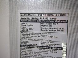 MAYTAG New Central Air Conditioner Condenser PSA4BE048KA ACC-7098 N3