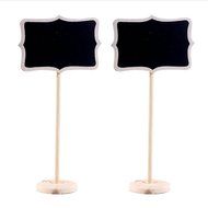 Mini Wooden Standing Chalkboard Backboard Wedding Favor Party Table Decor Message Number Price Tag