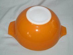 Vintage 1950&#039;s Pyrex Orange 1 1/2 Quart Glass Cinderella Mixing Batter Nesting Bowl #442