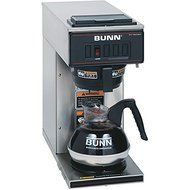 Pourover Coffee Brewer, 3.8 Gallons Per Hour, 1 Warmer, Silver/Black