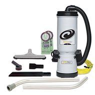 ProTeam Backpack Vacuum 10 Quart MegaVac Commercial Vacuum Backpack with Blower Tool and Hard Surface Nylon Brush...