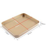 Yilove Non-stick Rectangular Cake Pan Bakeware 10&quot;(Black) N3
