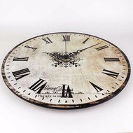 silent vintage large decorative wall clock with waterproof clock face and roman number retro wall N3