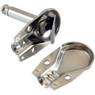 GLS Audio 1/4" Right Angle Plugs TS Mono Flat Low Profile Pancake Style for Speaker Cables, Patch Cables, Snakes... N4