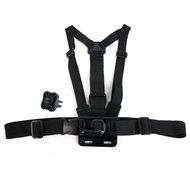 Black, Fully Adjustable Chest Strap Mount With Screw Adaptor Compatible with the eSynic 2" Touch Screen Sports...