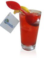Tea Infuser for Loose Leaf Tea Silicone Handle Stainless Steel Strainer Drip Tray Included, Red N3