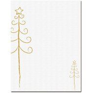 Simple Tree Holiday Christmas Letterhead &amp; Printer Paper