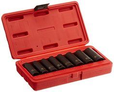Sunex 3652 8 Piece 3/8 Drive Deep SAE 6 Point Impact Set by Sunex