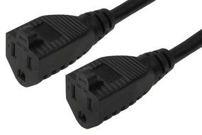 SF Cable, 1ft Outlet Saver Power Cord Splitter, 1 NEMA 5-15P to 2 NEMA 5-15R N4