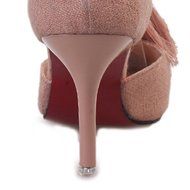 Spritech(TM) Women Girl Summer Tassels Decorated Strap High Heel Stiletto Pumps Shoes Camel 39 N8