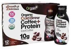 Orgain Organic Cold-Brew Coffee Plus Protein, Iced Mocha, 11.5 Ounce, 12 Count N6