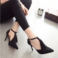 Spritech(TM) Women Girl Summer Tassels Decorated Strap High Heel Stiletto Pumps Shoes Camel 39 N9