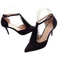 Spritech(TM) Women Girl Summer Tassels Decorated Strap High Heel Stiletto Pumps Shoes Camel 39 N11