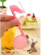 5PCS Music Note Fashion Convenience Tea leaf Strainer Spoon Teaspoon Infuser Filter