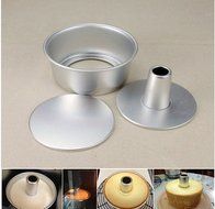 Dealglad&reg; 6 Inch Aluminum Alloy Round Hollow Chiffon Cake Mold Angel Food Cake Pan Baking Mould with Removable... N2