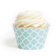 Dress My Cupcake Lavender Spanish Tile Cupcake Wrappers, Set of 12 N4