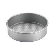 Cake Boss Professional Nonstick Bakeware 8-Inch Round Cake Pan, Silver N2