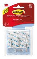 Command 17065CLR-VPES Medium Wire Toggle Hook Value Pack - Clear by Command