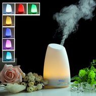 Essential Oil Diffuser 120ml,Aromatherapy Ultrasonic Cool Mist Aroma Humidifier with 7 Color LED Lights Changing... N4