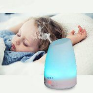 Essential Oil Diffuser 120ml,Aromatherapy Ultrasonic Cool Mist Aroma Humidifier with 7 Color LED Lights Changing... N6