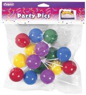 Balloon Bouquet Cluster Cake Topper Decorative Picks - 3 pcs