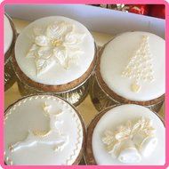 Poinsettia Cup Cake Mold N2