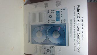 Sharper Image Twin CD Radio Shower Companion SI742