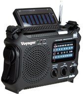 Kaito KA500IP-BLK Voyager Solar/Dynamo AM/FM/SW NOAA Weather Radio with Alert and Cell Phone Charger, Black N2