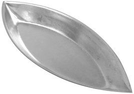 Allied Metal BAR4070 Plain Barquette Oval Boat Baking Mold, Heavy Tin, 4-3/4 by 2 by 1/2-Inch