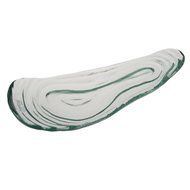 Abigails Glass Oyster Plate, Clear, Medium