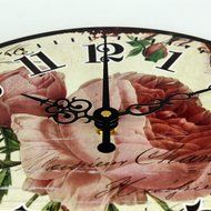Beautiful Flowers More SilentLarge Wall Clock Modern Design Fashion Wall Decoration Watch N3