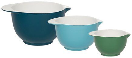 Now Designs Stoneware Batter Bowls (Set of 3), Blue N2