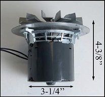 King Ashley Pellet Stove Exhaust Combustion Motor w/ Gasket 80473 - UPGRADE N3