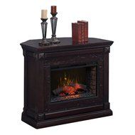 Lateres Classic Dark Mahogany Electric Fireplace Mantel N2