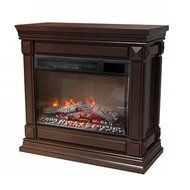Lateres Classic Dark Mahogany Electric Fireplace Mantel N3