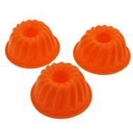 Wenwins silicone bundt pan 3pcs (orange) N2