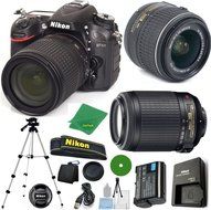 Nikon D7100 - International Version (No Warranty), 18-55mm f/3.5-5.6 DX VR, Nikon 55-200mm f4-5.6G VR, Tripod,...