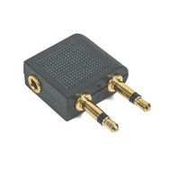 3.5 mm Airplane Airline Travel Headphone Jack Audio Adapter High Quality N3