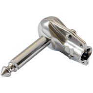 GLS Audio 1/4" Right Angle Plugs TS Mono Flat Low Profile Pancake Style for Speaker Cables, Patch Cables, Snakes... N5
