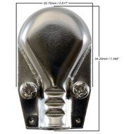 GLS Audio 1/4" Right Angle Plugs TS Mono Flat Low Profile Pancake Style for Speaker Cables, Patch Cables, Snakes... N6