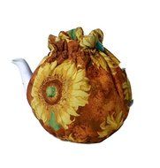 Teapot Cozy, tea warmer with Yellow Sunflowers for a 5-8 cup teapot #327