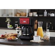 12-Cup Programmable Modern Design Coffee Maker In Red N2