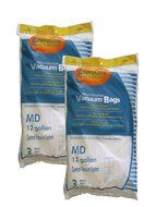 6 MD Modern Day 12 gallon 721H Allergen Style Central Vacuum System Bag Hyperflow, Silent Master, Air Force, AirFlow...