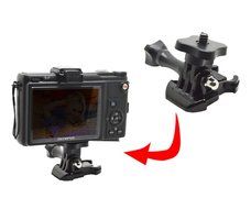 dOvOb Action Camera Mount Connection to 1/4 inch 20 Adapter Mount for Gopro DBPower Lightdow N72