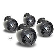 Pyle PLUTVA102 Waterproof Dual Wakeboard Speaker and Amplifier Sound System Kit, Includes (2) 4&#039;&#039; Marine Grade... N7