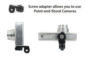 dOvOb Action Camera Mount Connection to 1/4 inch 20 Adapter Mount for Gopro DBPower Lightdow N81
