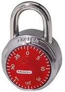 Master Lock 1504D 1-7/8in Combination Lock; Red Dial Padlock by Master Lock